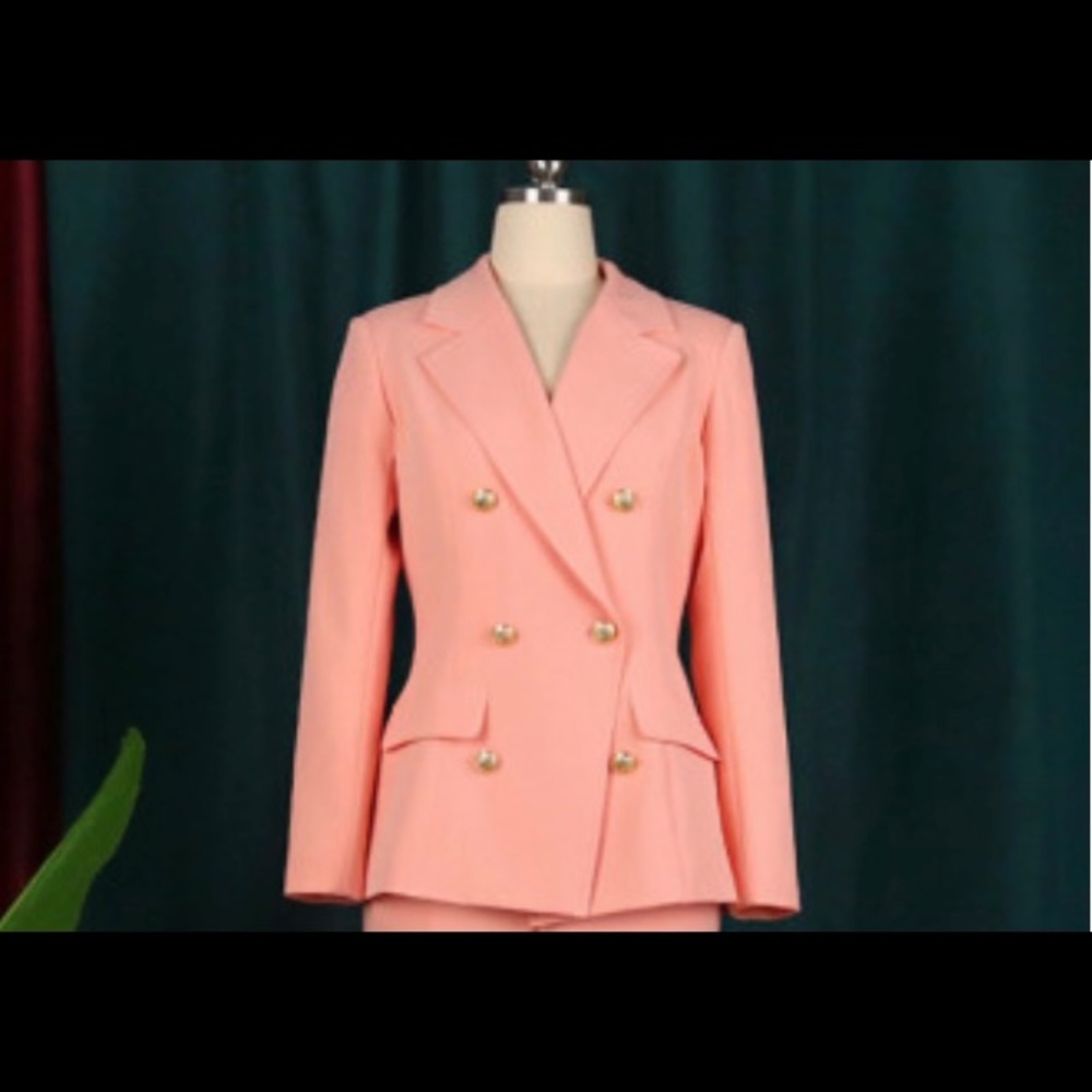 New peach blazer